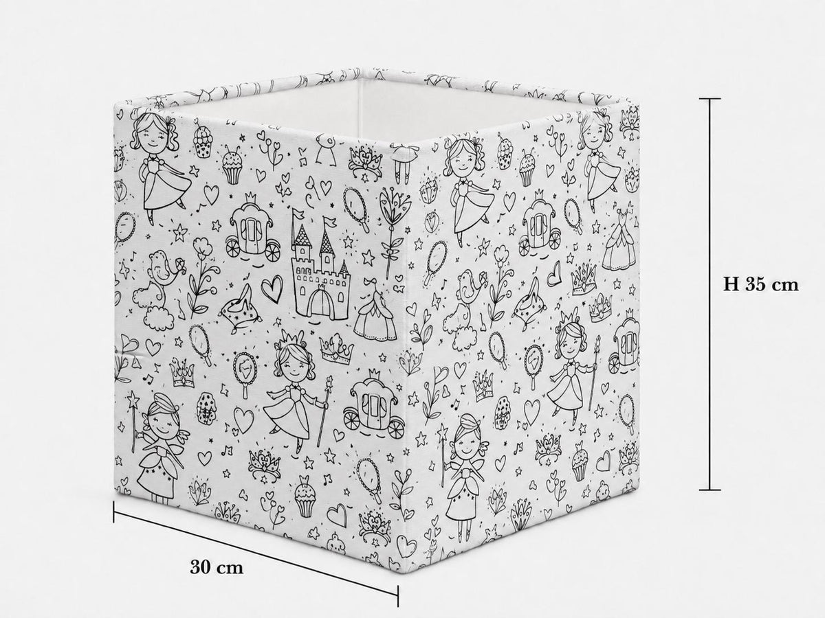 Colour-In Princess Kids’ Lampshade – Made in Italy – image 9