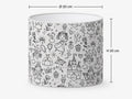 Colour-In Princess Kids’ Lampshade – Made in Italy – image 2