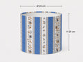 Blue Provençal Floral Lampshade, French Country Lamp Shade – Handmade in Italy – image 2