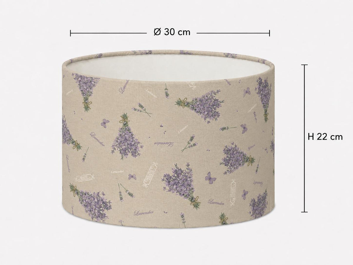 Handmade Lavender Provençal Country Lampshade – Made in Italy – image 4