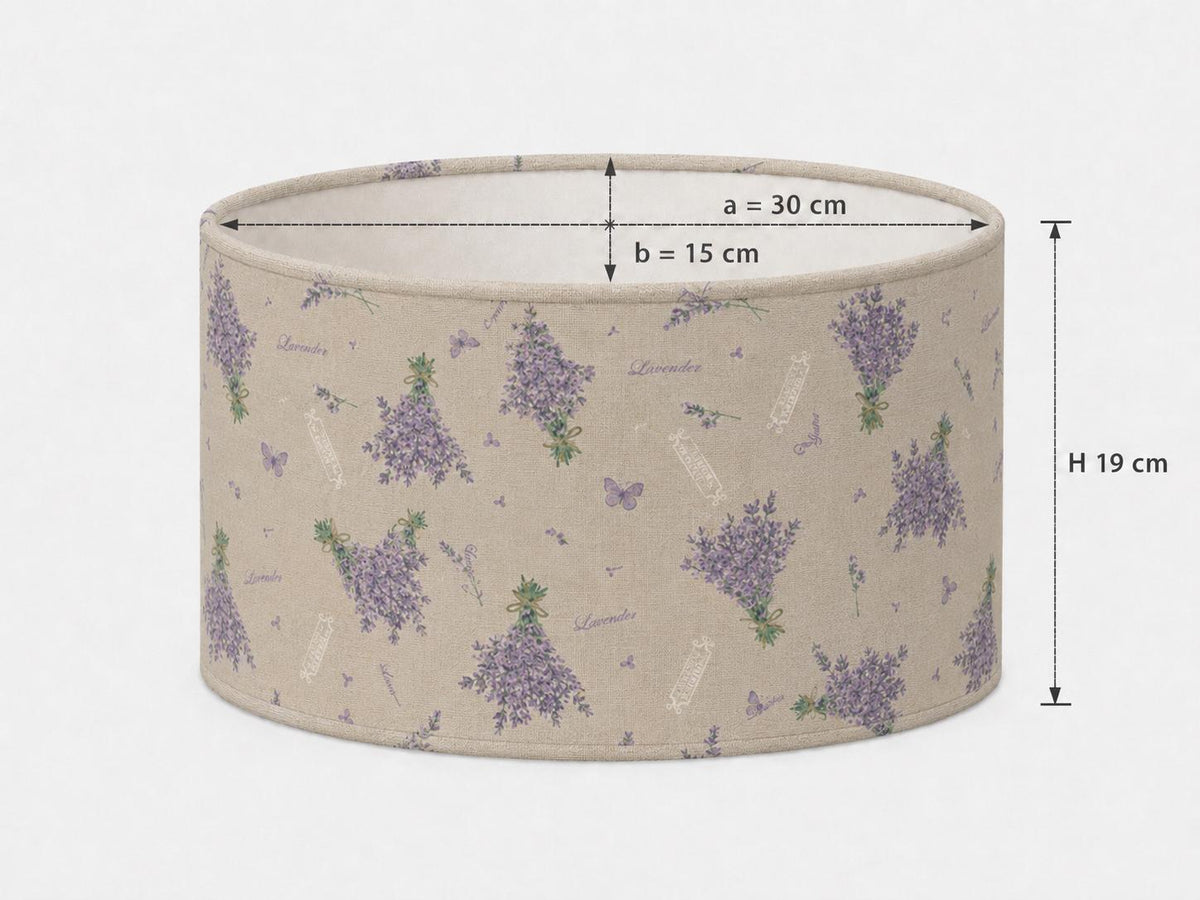 Handmade Lavender Provençal Country Lampshade – Made in Italy – image 8