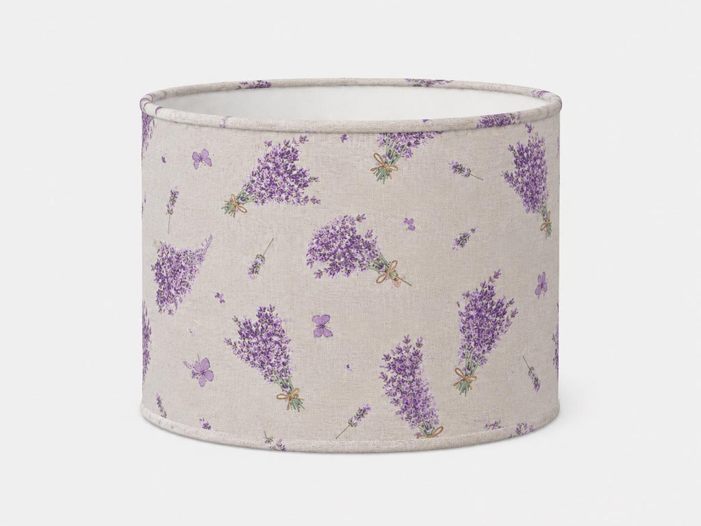 Handmade Lavender Provençal Country Lampshade – Made in Italy – image 1