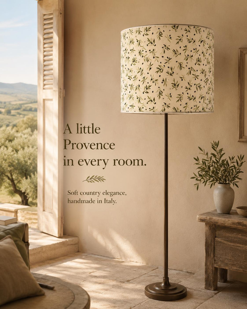 Olive Branch Provençal Lampshade – Made in Italy – image 13