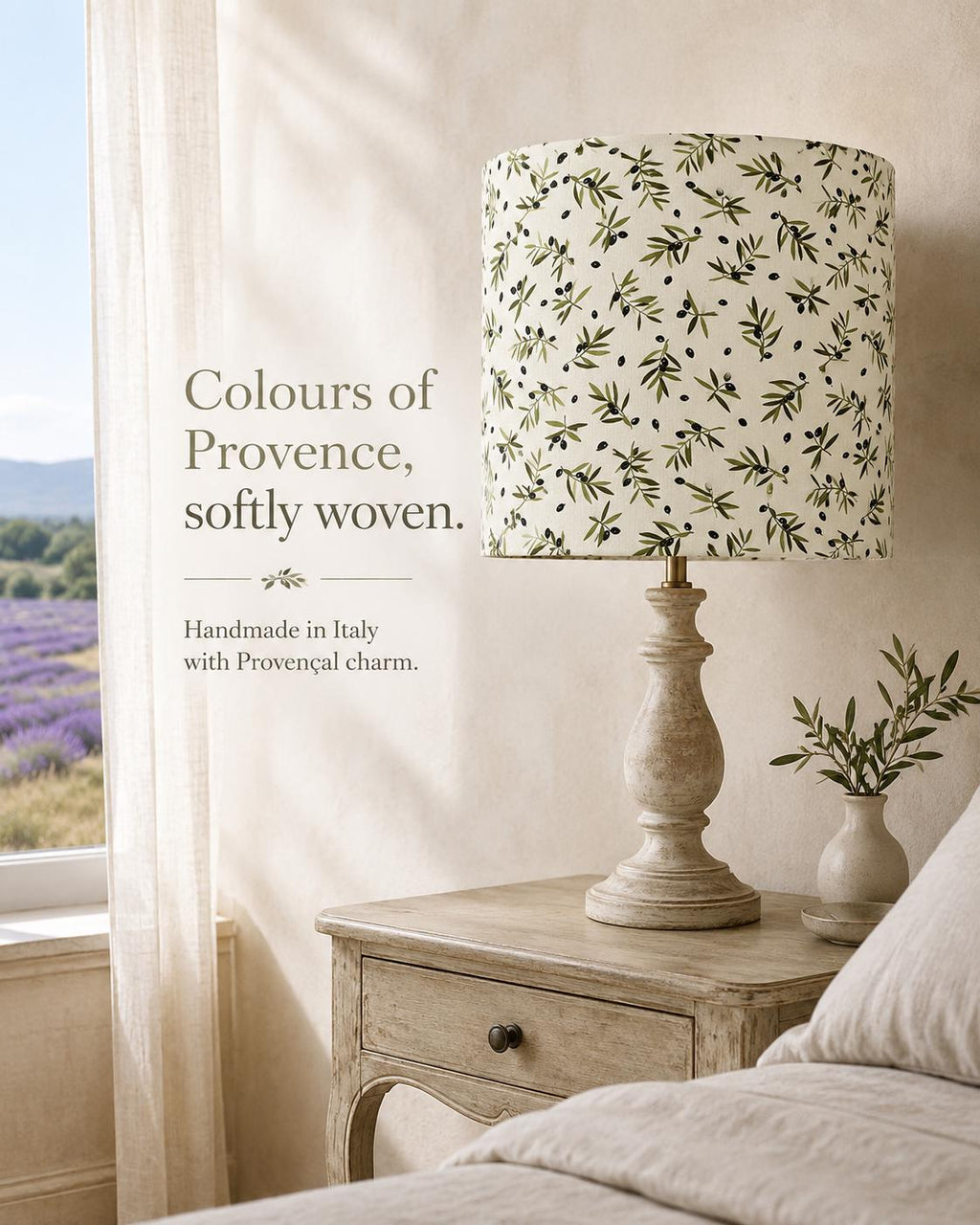 Olive Branch Provençal Lampshade – Made in Italy – image 3