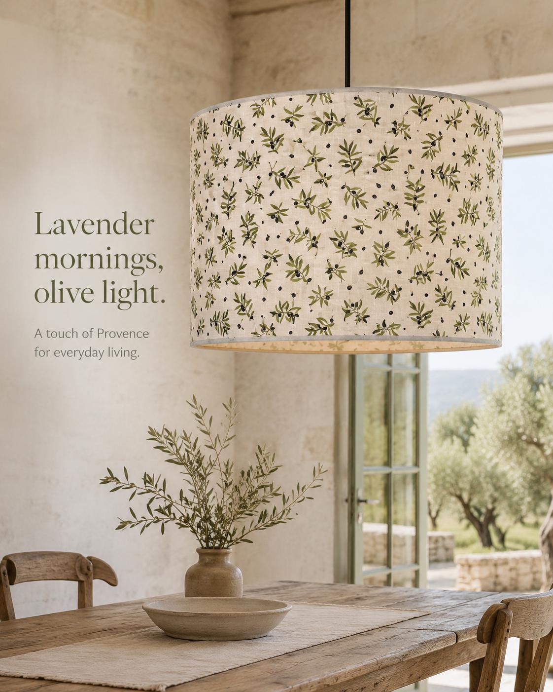 Olive Branch Provençal Lampshade – Made in Italy – image 5