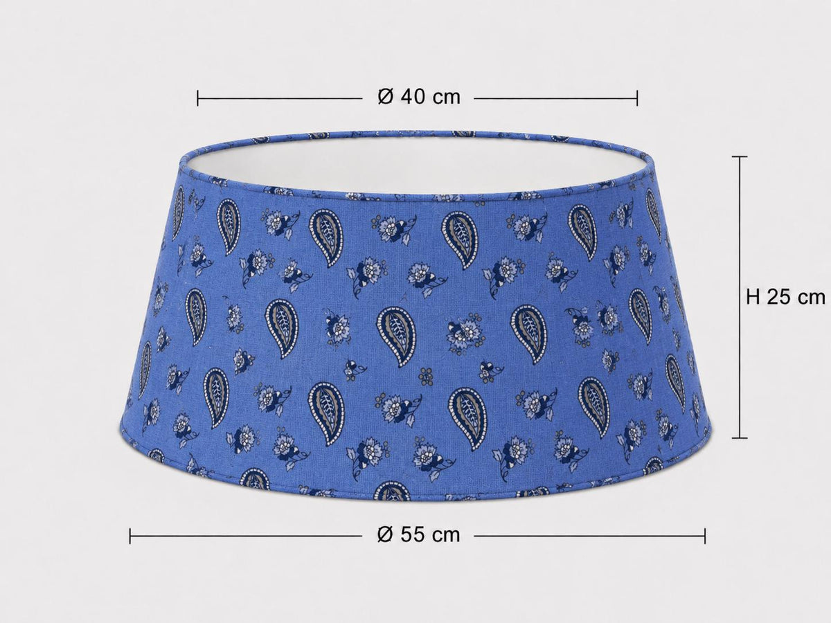 Blue Provençal Paisley Lampshade – Made in Italy – image 15