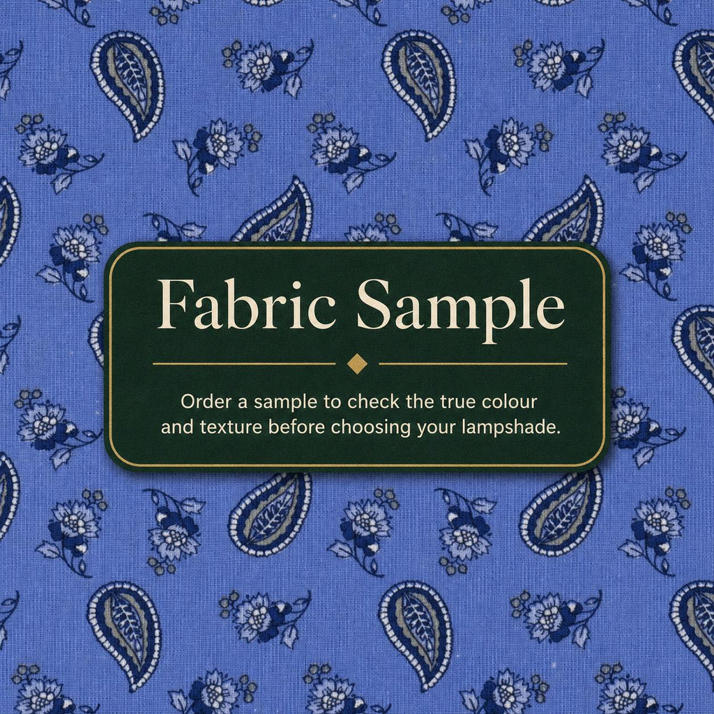 Blue Provençal Paisley Lampshade – Made in Italy – image 16