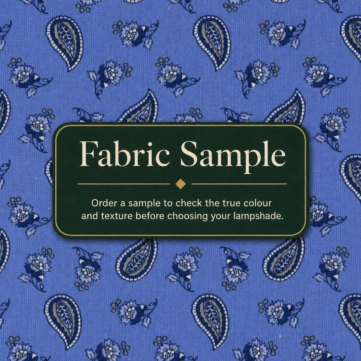Blue Provençal Paisley Lampshade – Made in Italy – image 16