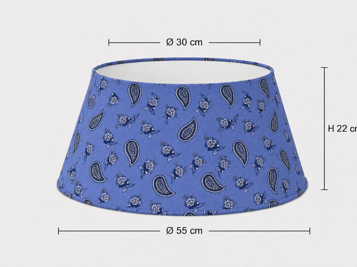 Blue Provençal Paisley Lampshade – Made in Italy – image 13