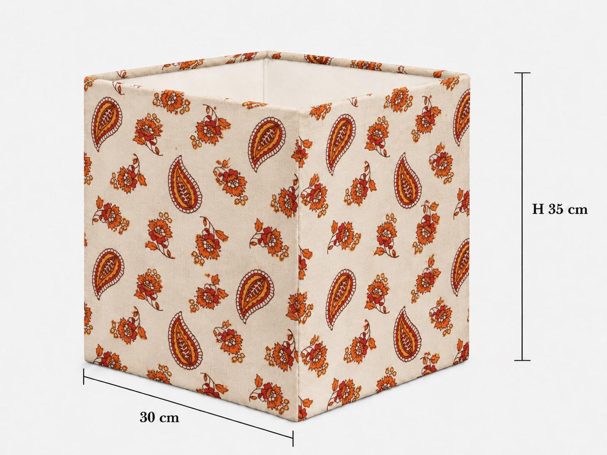 Orange Paisley Floral Lampshade – Made in Italy – image 7
