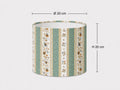 Green Provençal Floral Lampshade, French Country Lamp Shade – Handmade in Italy – image 2