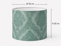 Limited Edition Vintage Damask Silk Lampshade – Sage Green Luxury Lighting - Handmade in Italy – image 2