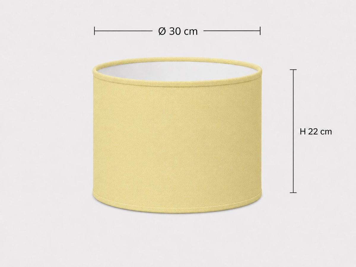 1950s Pastel Pale Yellow Lampshade | 1950s Retro Style | Handmade in Italy – image 4