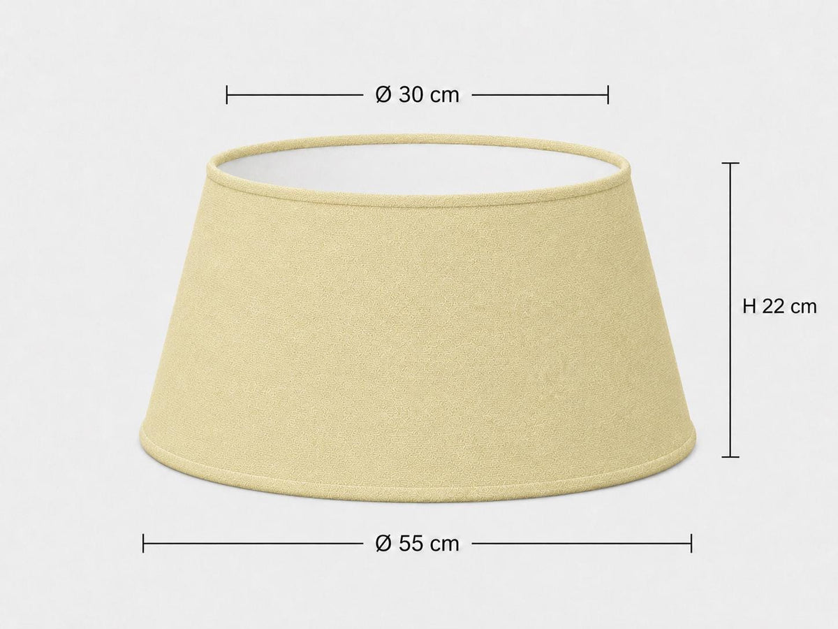 1950s Pastel Pale Yellow Lampshade | 1950s Retro Style | Handmade in Italy – image 14