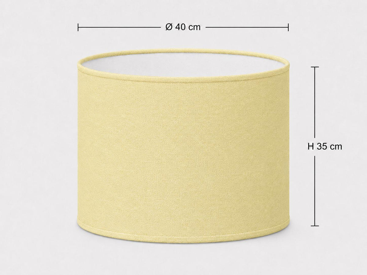 1950s Pastel Pale Yellow Lampshade | 1950s Retro Style | Handmade in Italy – image 6
