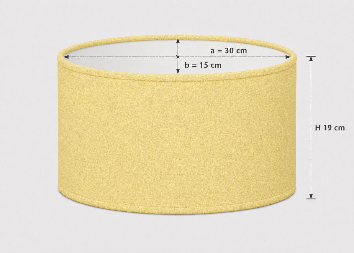 1950s Pastel Pale Yellow Lampshade | 1950s Retro Style | Handmade in Italy – image 9