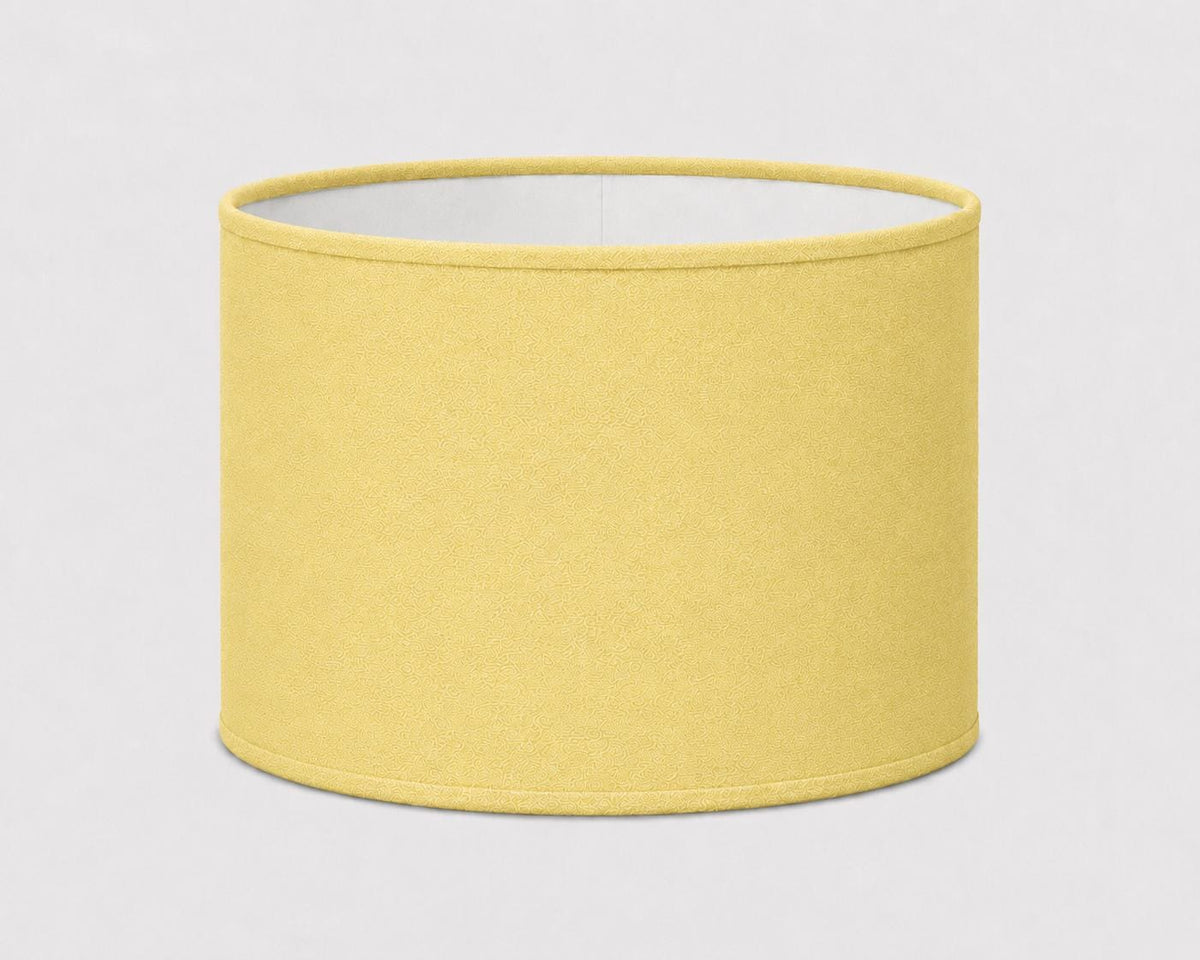 1950s Pastel Pale Yellow Lampshade | 1950s Retro Style | Handmade in Italy – image 1
