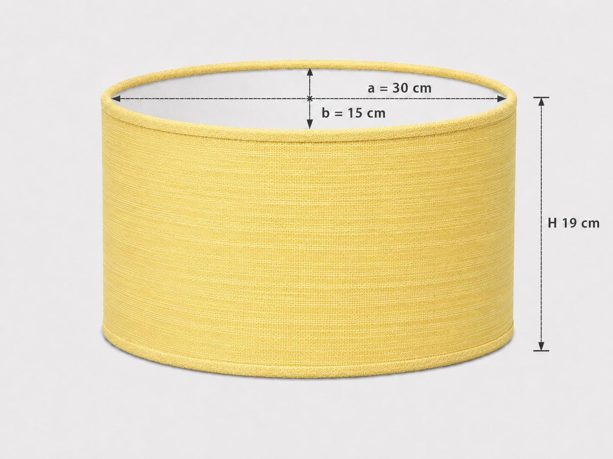 Yellow Linen-Texture Lampshade | Handmade in Italy – image 8