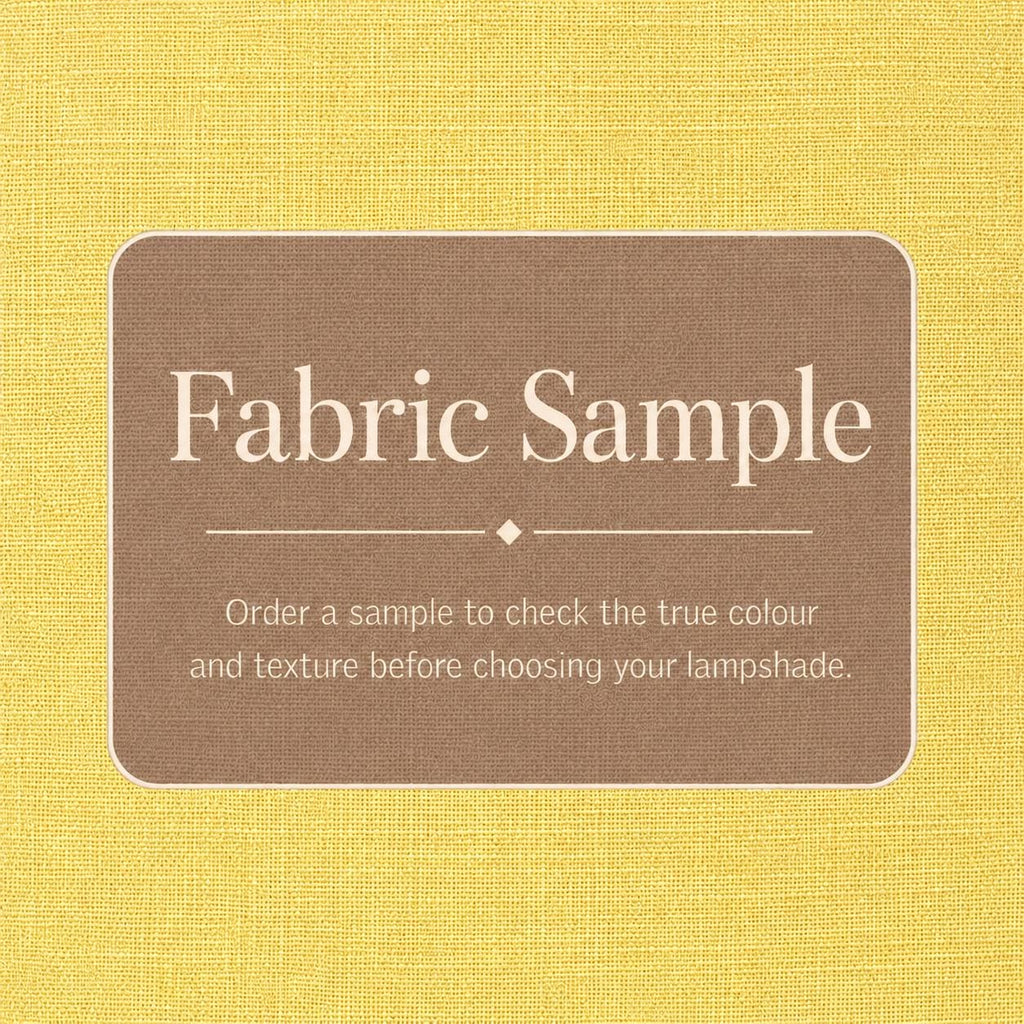Yellow Linen-Texture Lampshade | Handmade in Italy – image 15