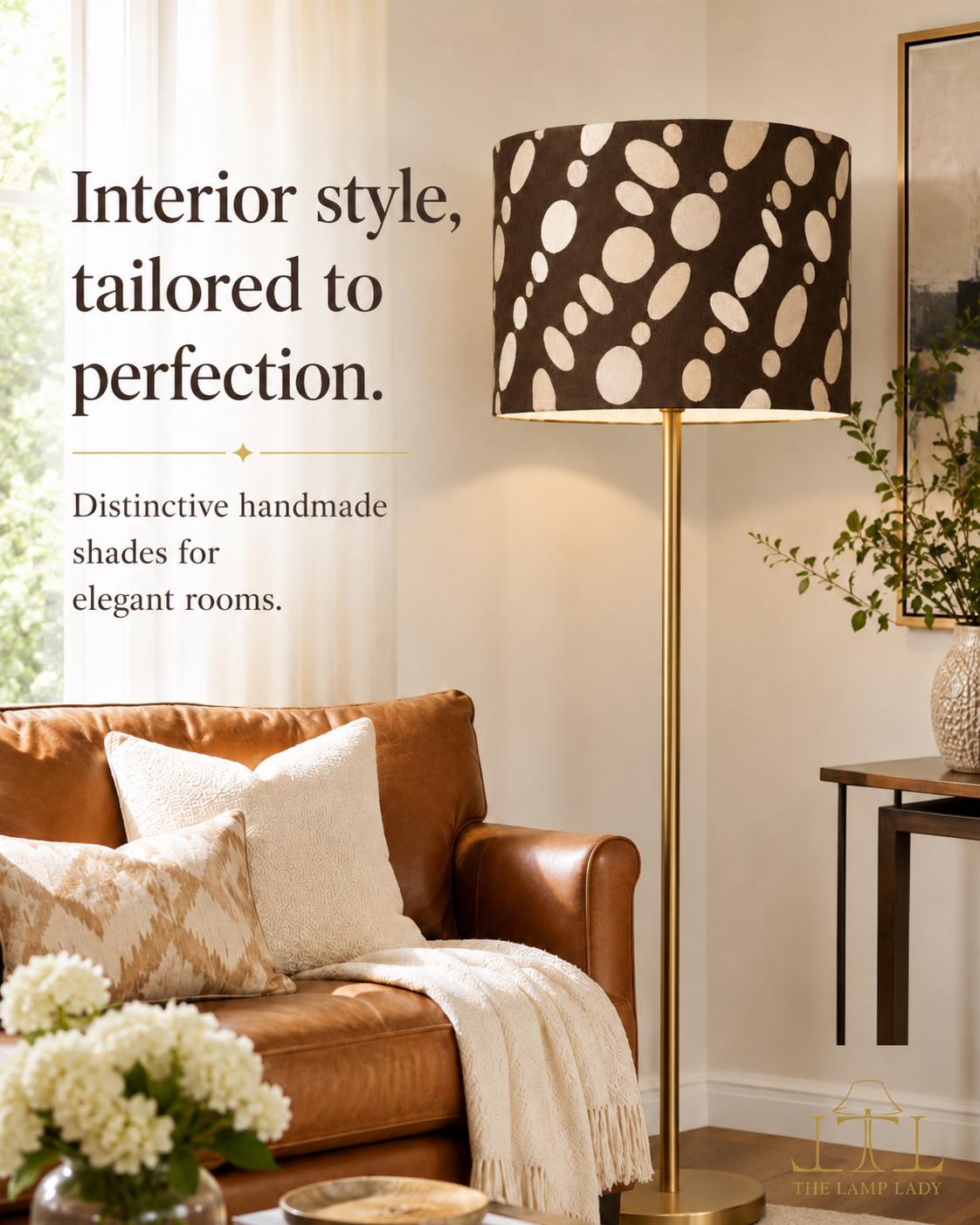 1970s Luxury Sheer Retro Lampshade, Couture-Inspired / Handmade in Italy – image 11