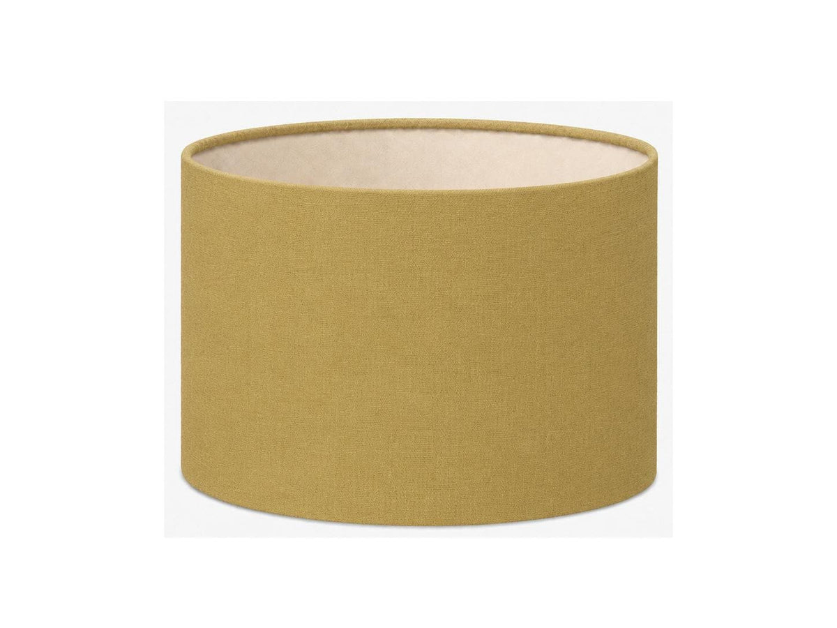 Mustard Yellow Textured Lampshade | UV-Resistant Fabric | Handmade in Italy – image 1