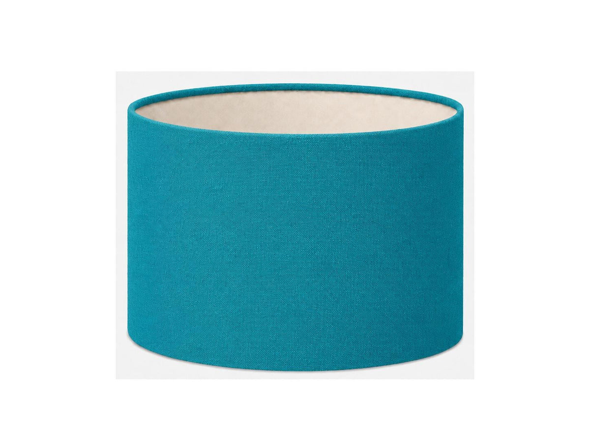 Turquoise Textured Lampshade | UV-Resistant Fabric | Handmade in Italy – image 1