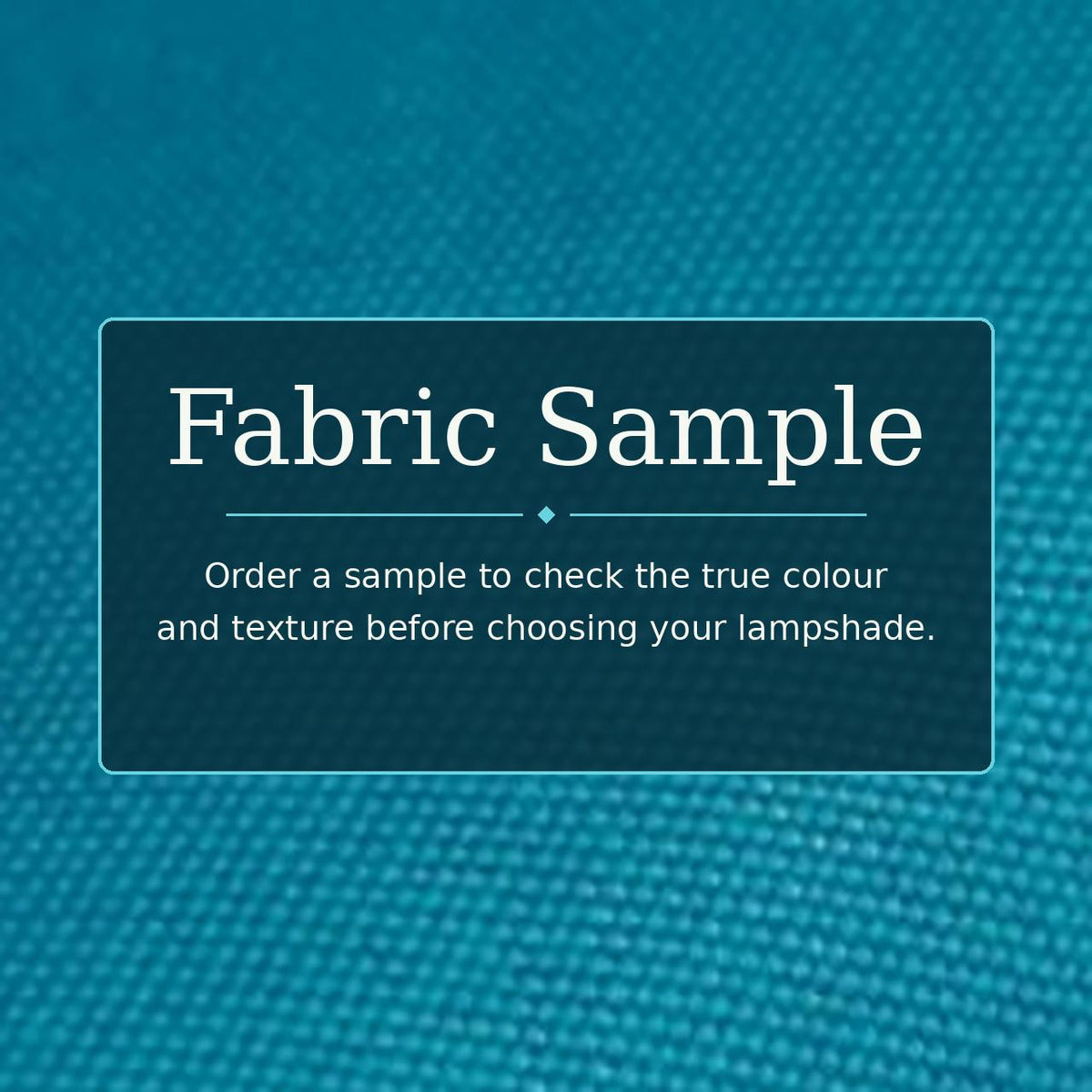 Turquoise Textured Lampshade | UV-Resistant Fabric | Handmade in Italy – image 14