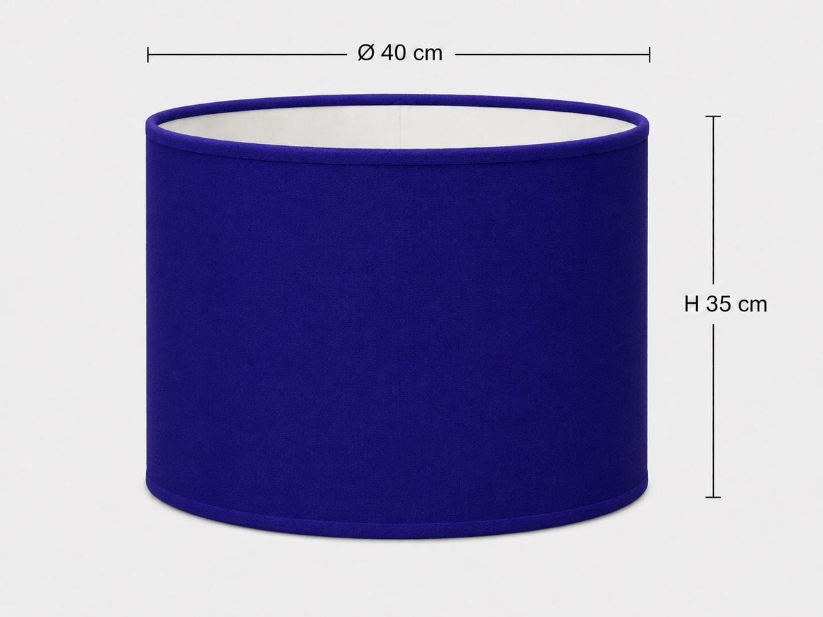 Royal Blue Lampshade | UV-Resistant Fabric | Handmade in Italy – image 5