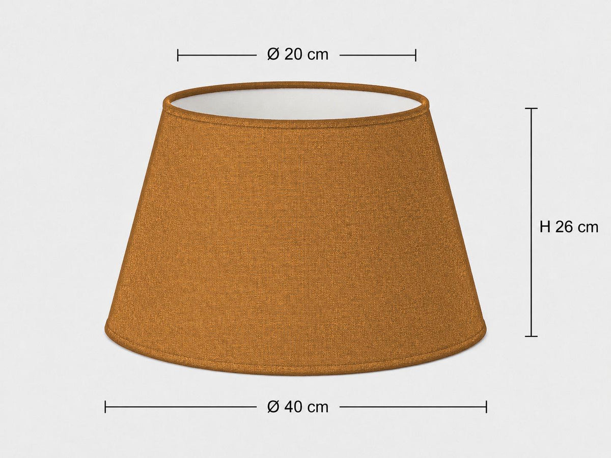 Ochre Lampshade | UV-Resistant Fabric | Handmade in Italy – image 10