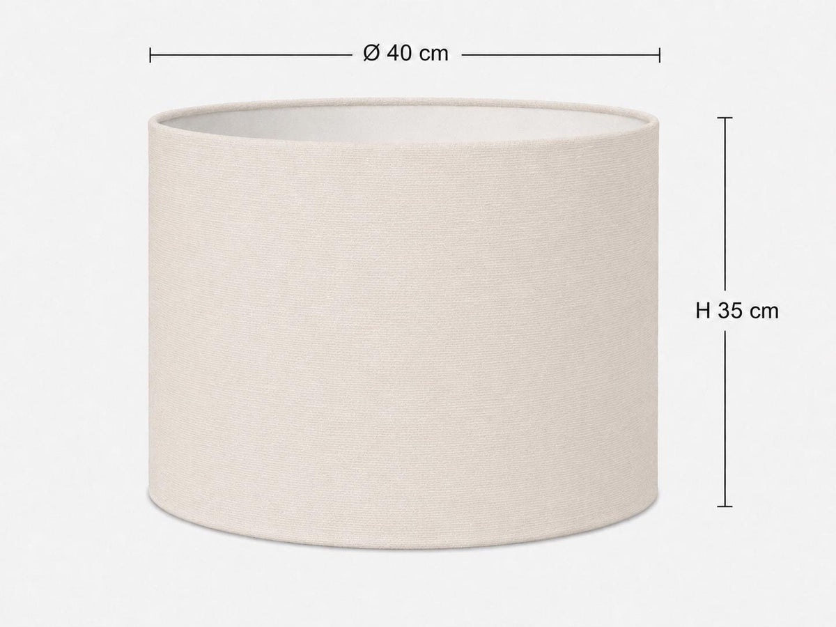 Ivory Textured Lampshade – UV-Resistant Fabric – image 3
