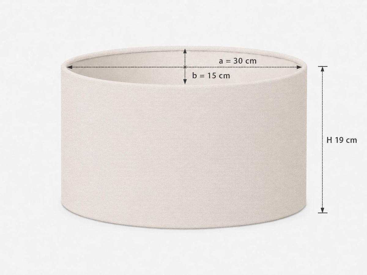 Ivory Textured Lampshade – UV-Resistant Fabric – image 5