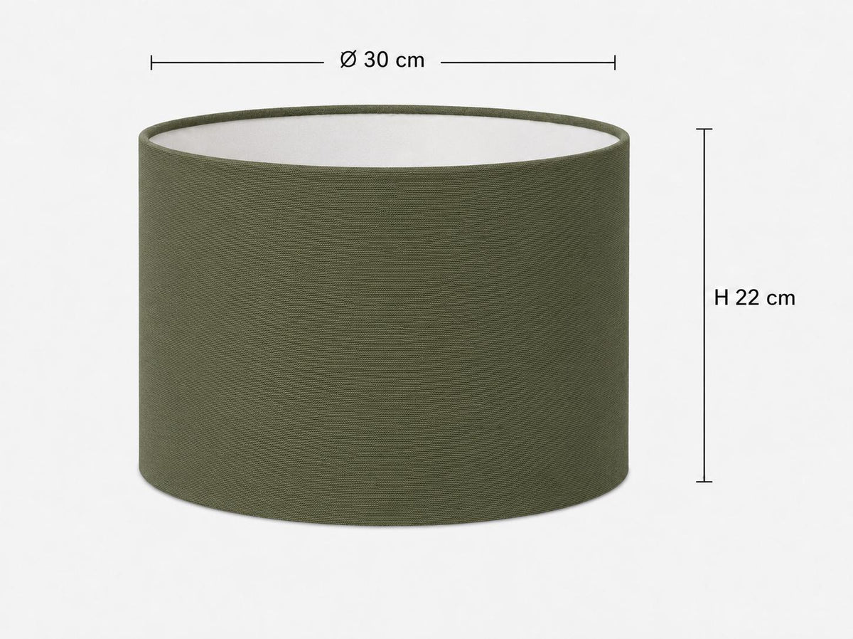 UV-Resistant Olive Green Tapered Lampshade / Handmade in Italy – image 2