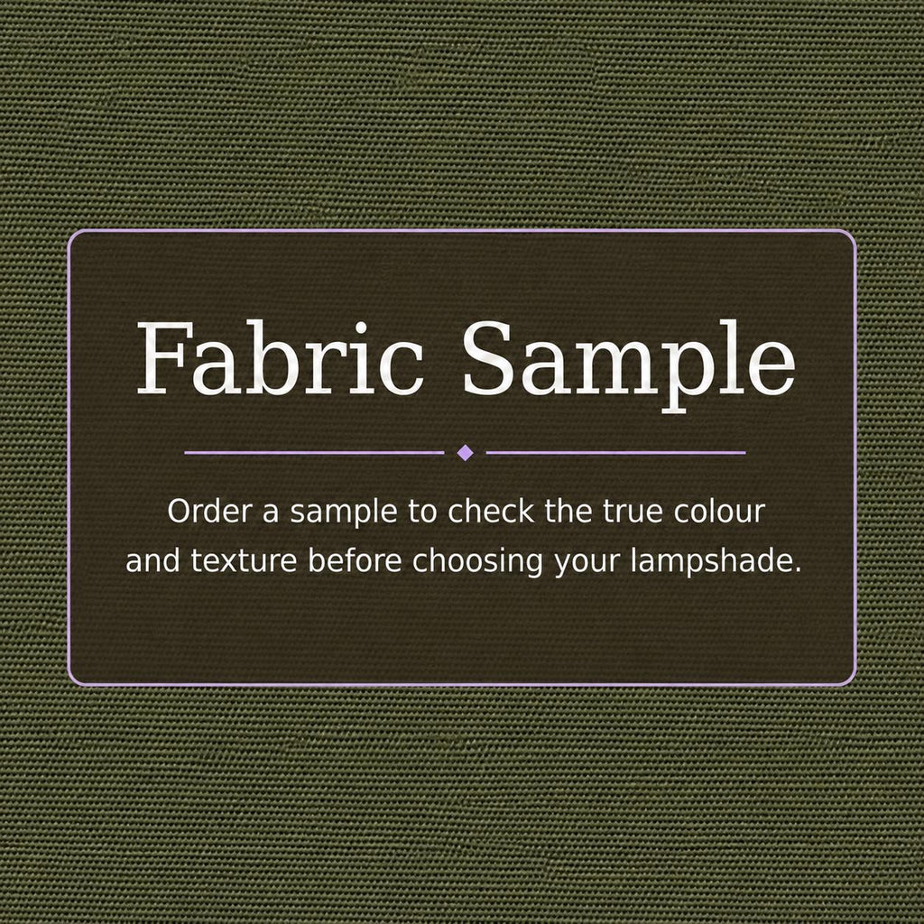 UV-Resistant Olive Green Tapered Lampshade / Handmade in Italy – image 14