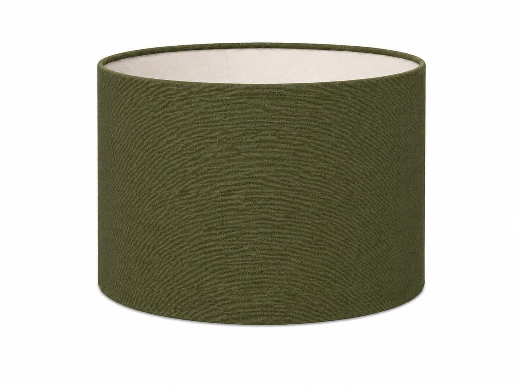 UV-Resistant Olive Green Tapered Lampshade / Handmade in Italy – image 1