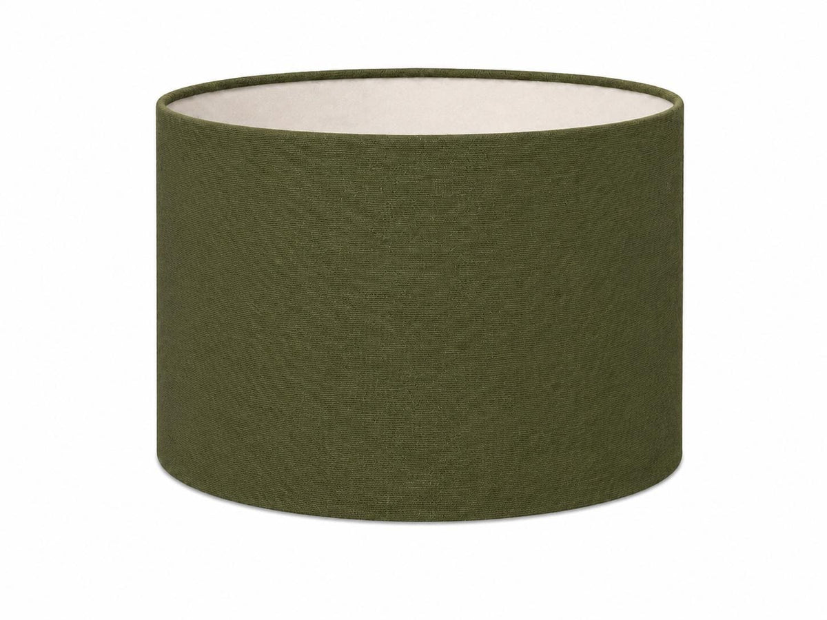 UV-Resistant Olive Green Tapered Lampshade / Handmade in Italy – image 1