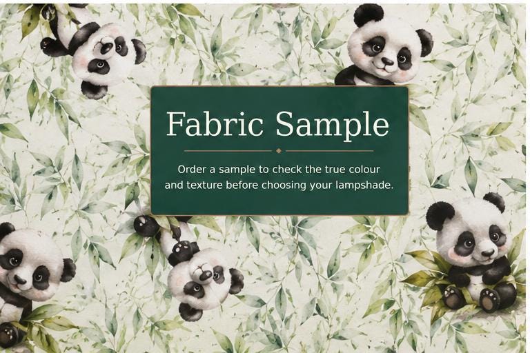 Panda Bamboo Kids’ Lampshade – Made in Italy – image 14