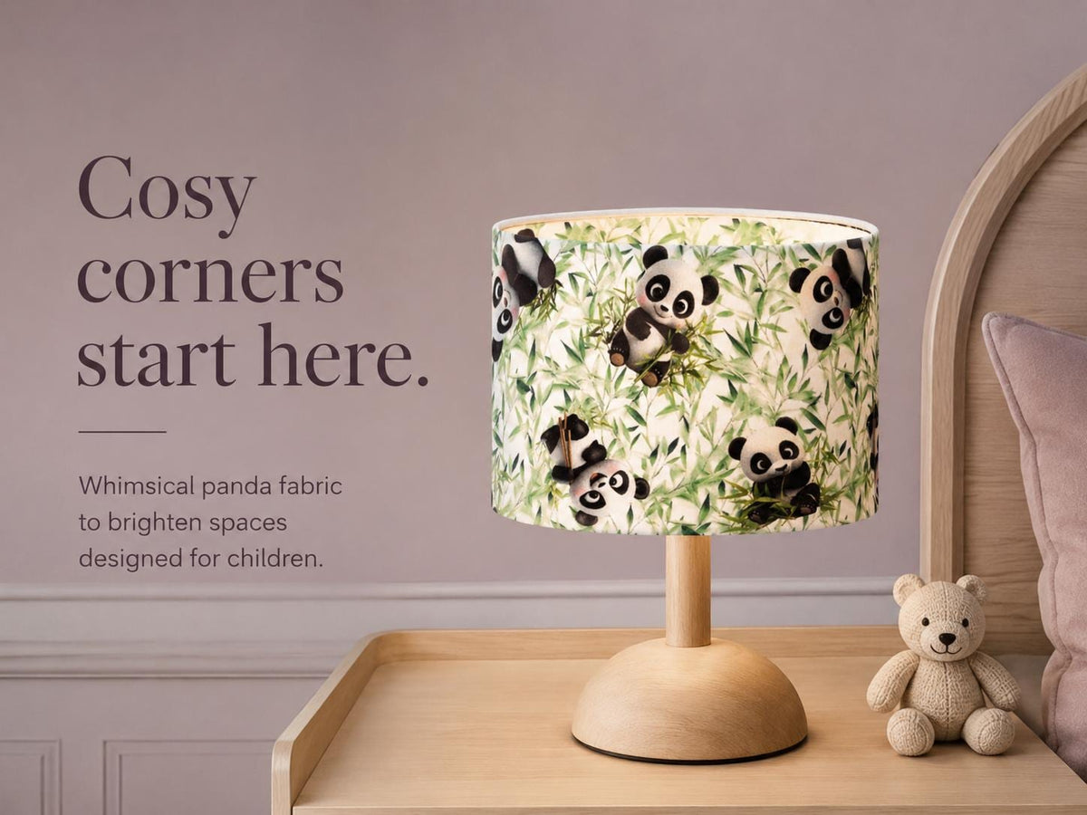 Panda Bamboo Kids’ Lampshade – Made in Italy – image 7