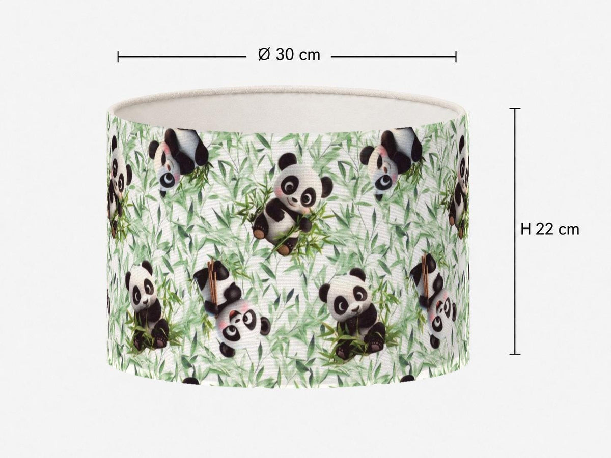 Panda Bamboo Kids’ Lampshade – Made in Italy – image 4