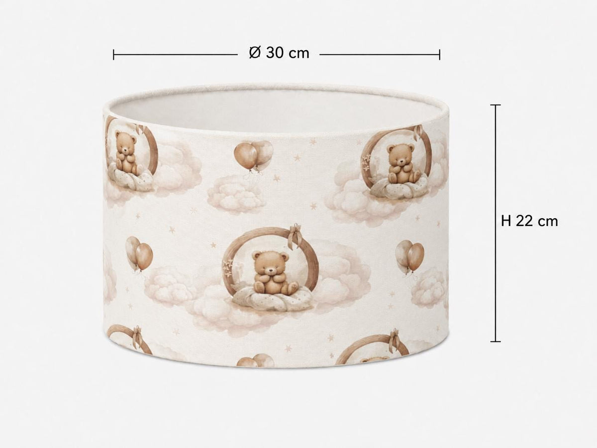 Teddy Bear Cloud Kids’ Lampshade – Made in Italy – image 2
