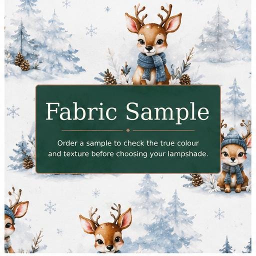 Woodland Deer Children’s Lampshade – Made in Italy – image 14