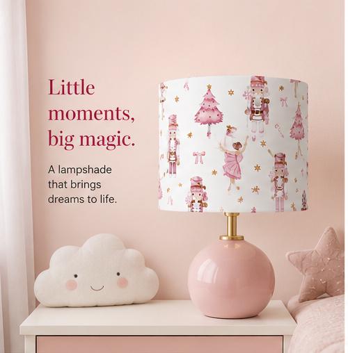 Pink Nutcracker Ballet Kids’ Lampshade – Made in Italy – image 3