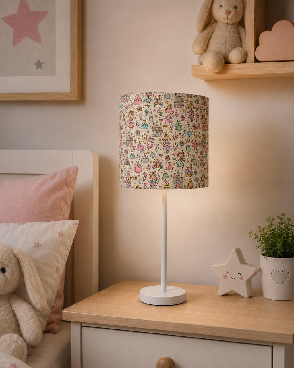 Colour-In Princess Kids’ Lampshade – Made in Italy – image 5