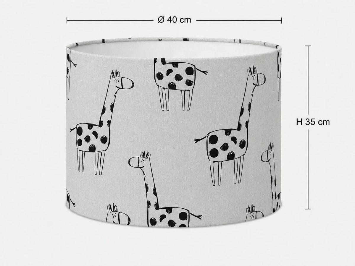 Colour-In Giraffe Kids’ Lampshade – Made in Italy – image 2