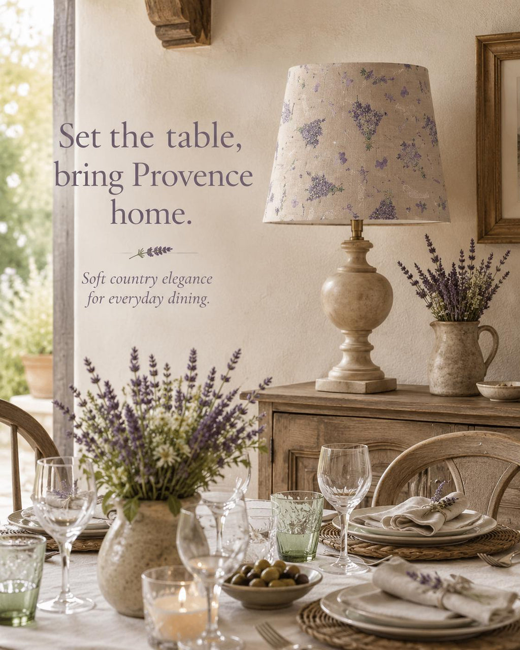 Handmade Lavender Provençal Country Lampshade – Made in Italy – image 11