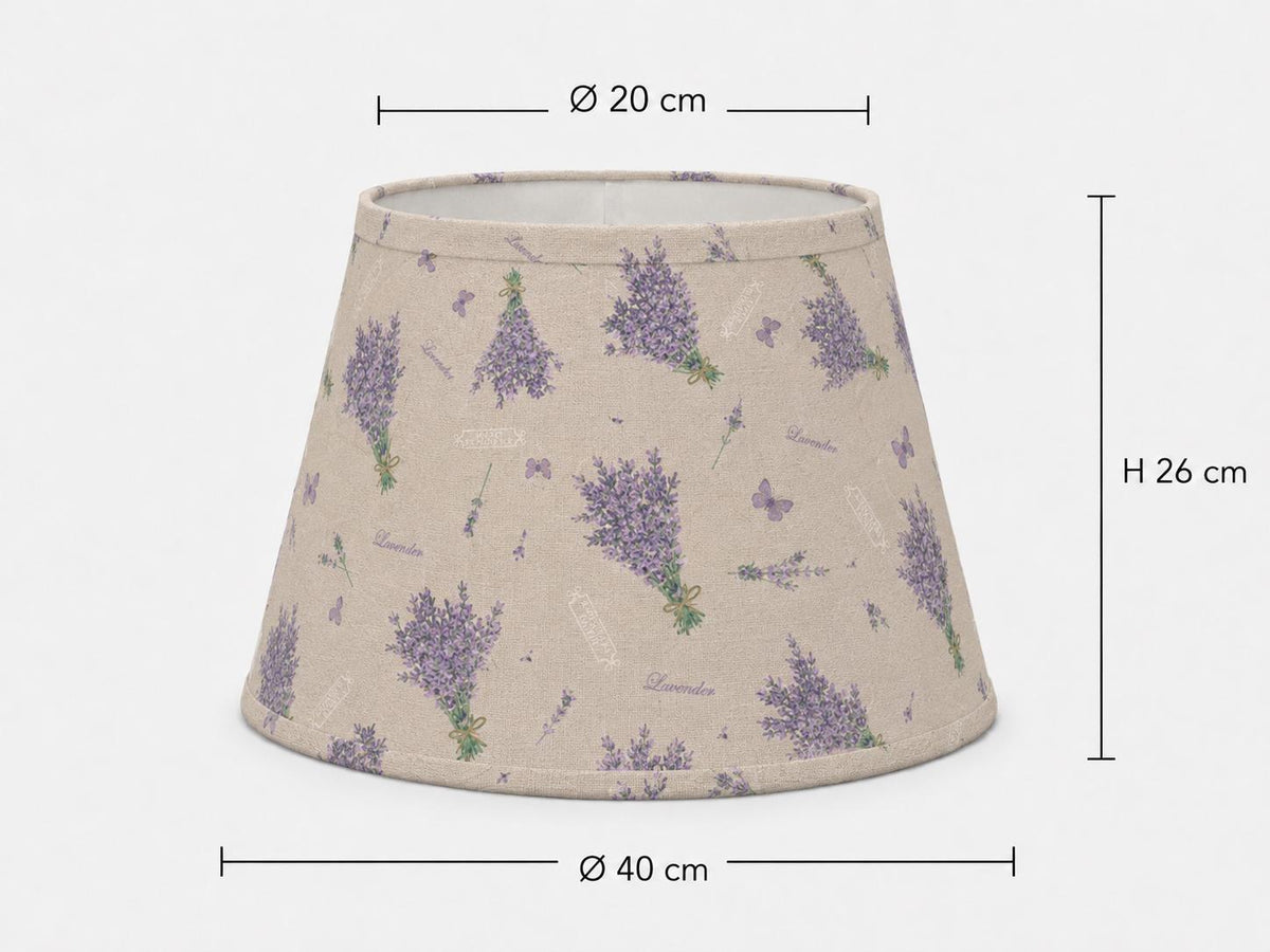Handmade Lavender Provençal Country Lampshade – Made in Italy – image 10