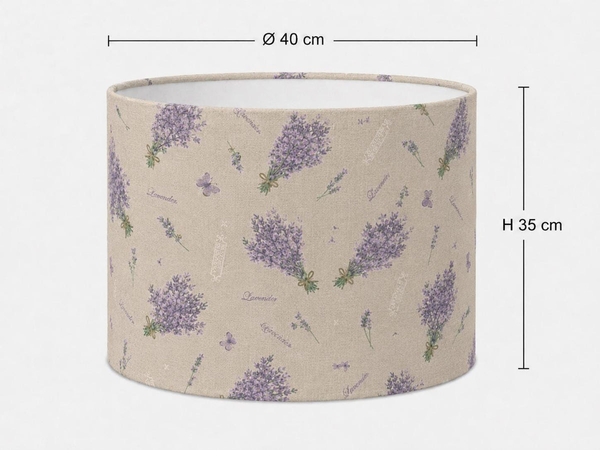 Handmade Lavender Provençal Country Lampshade – Made in Italy – image 6
