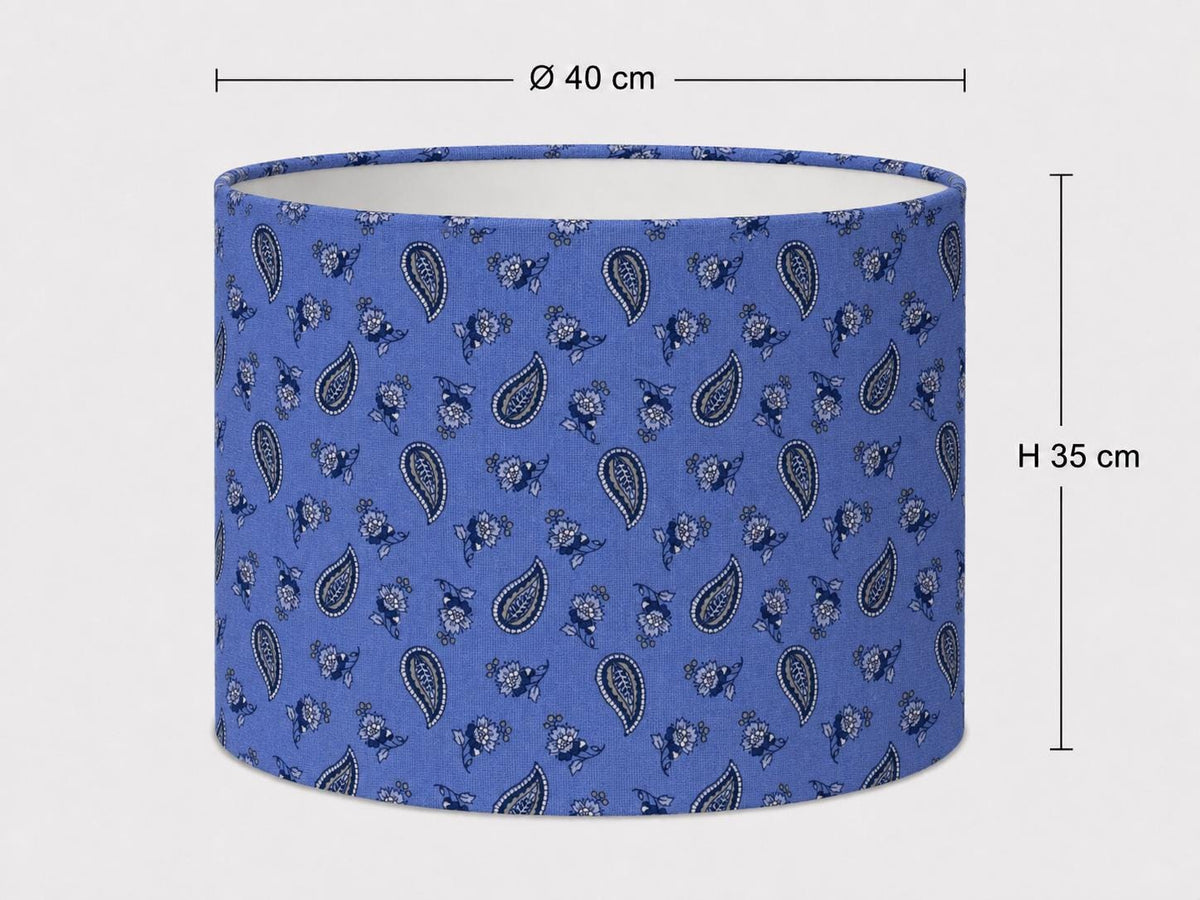 Blue Provençal Paisley Lampshade – Made in Italy – image 7
