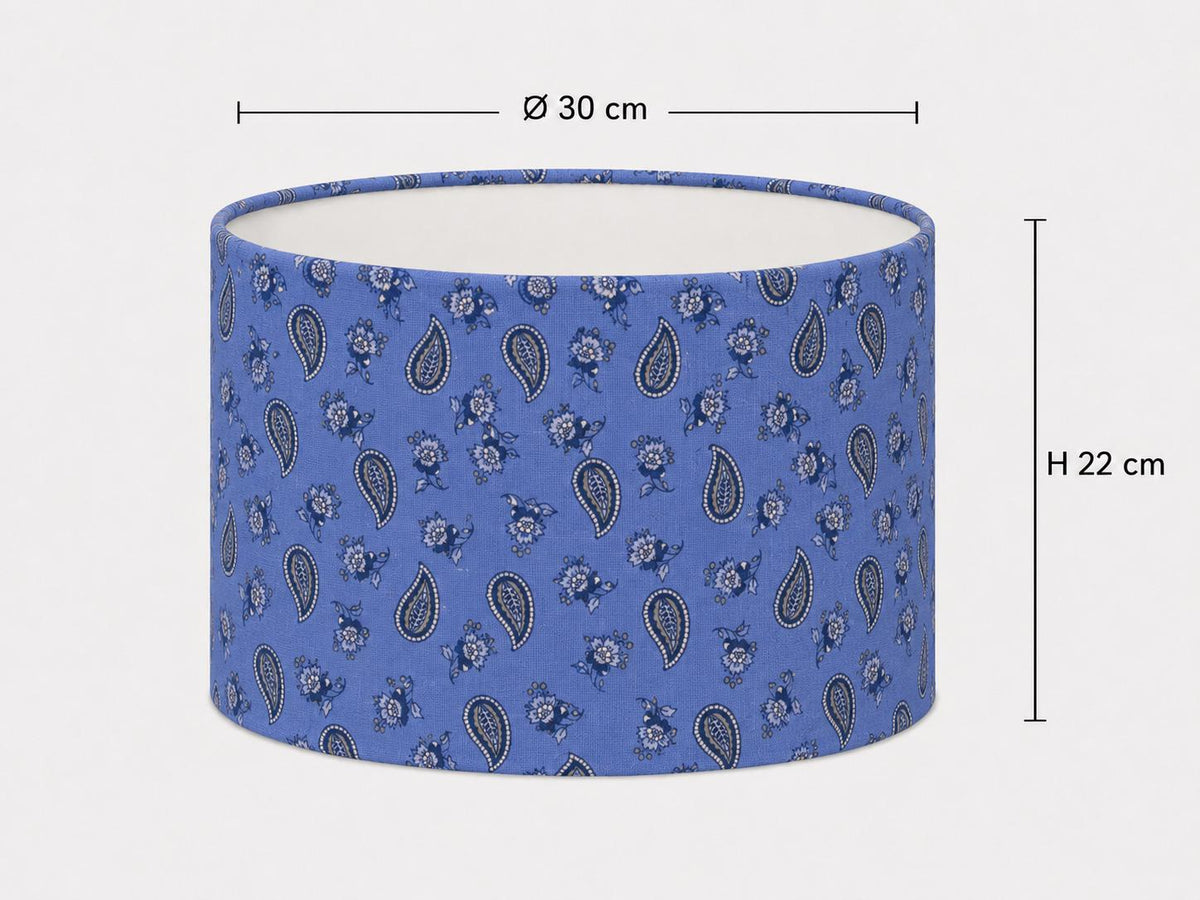 Blue Provençal Paisley Lampshade – Made in Italy – image 5