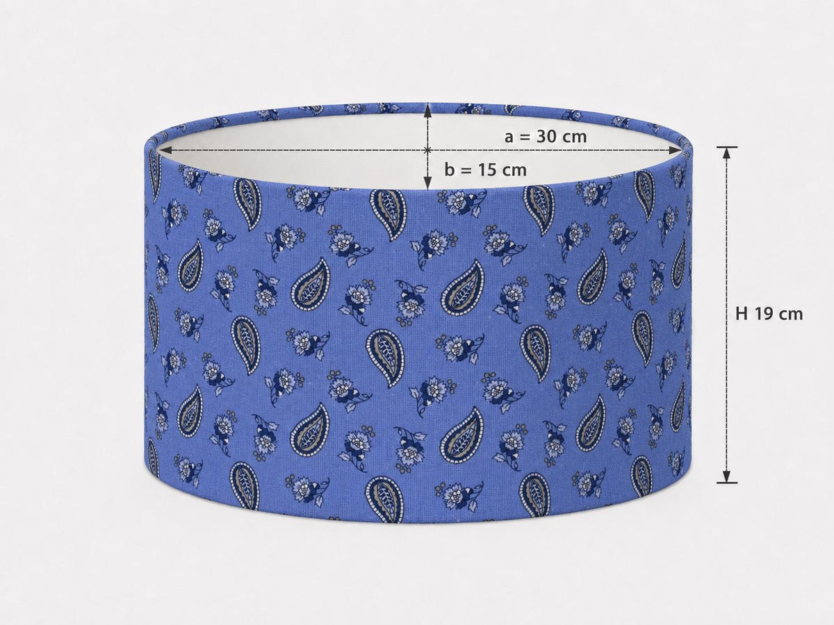 Blue Provençal Paisley Lampshade – Made in Italy – image 9