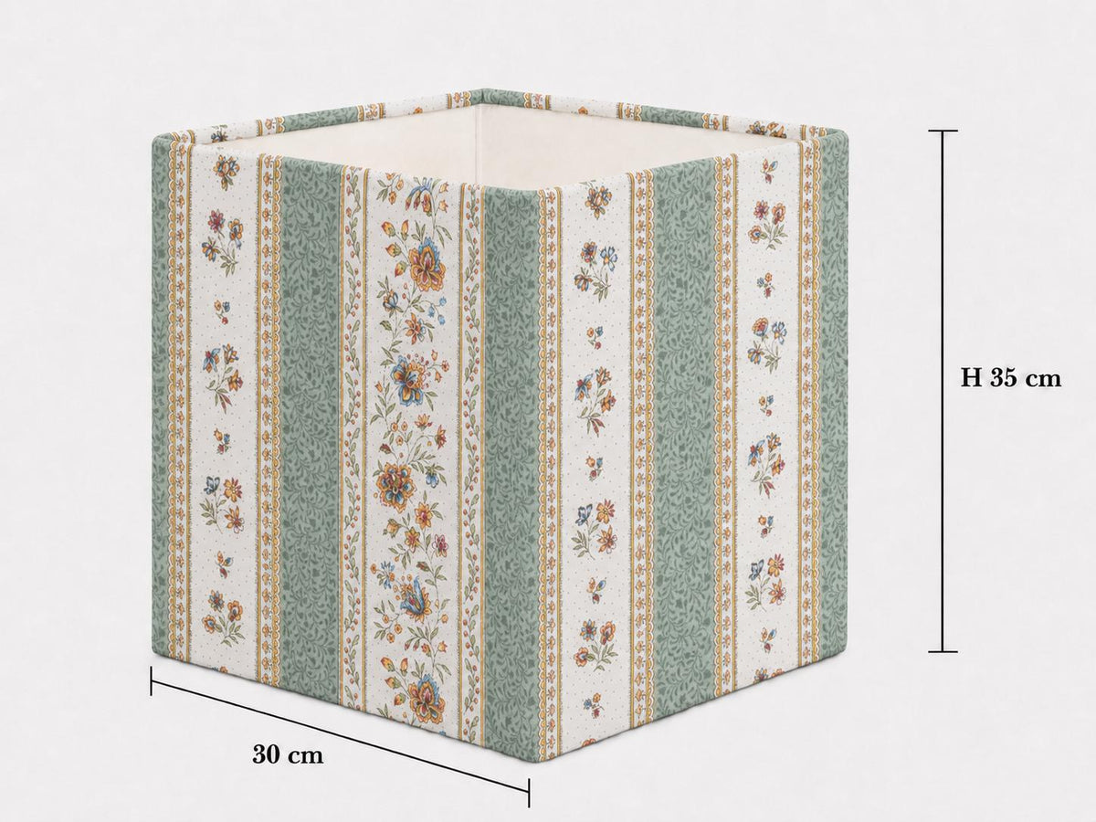 Green Provençal Floral Lampshade, French Country Lamp Shade – Handmade in Italy – image 10